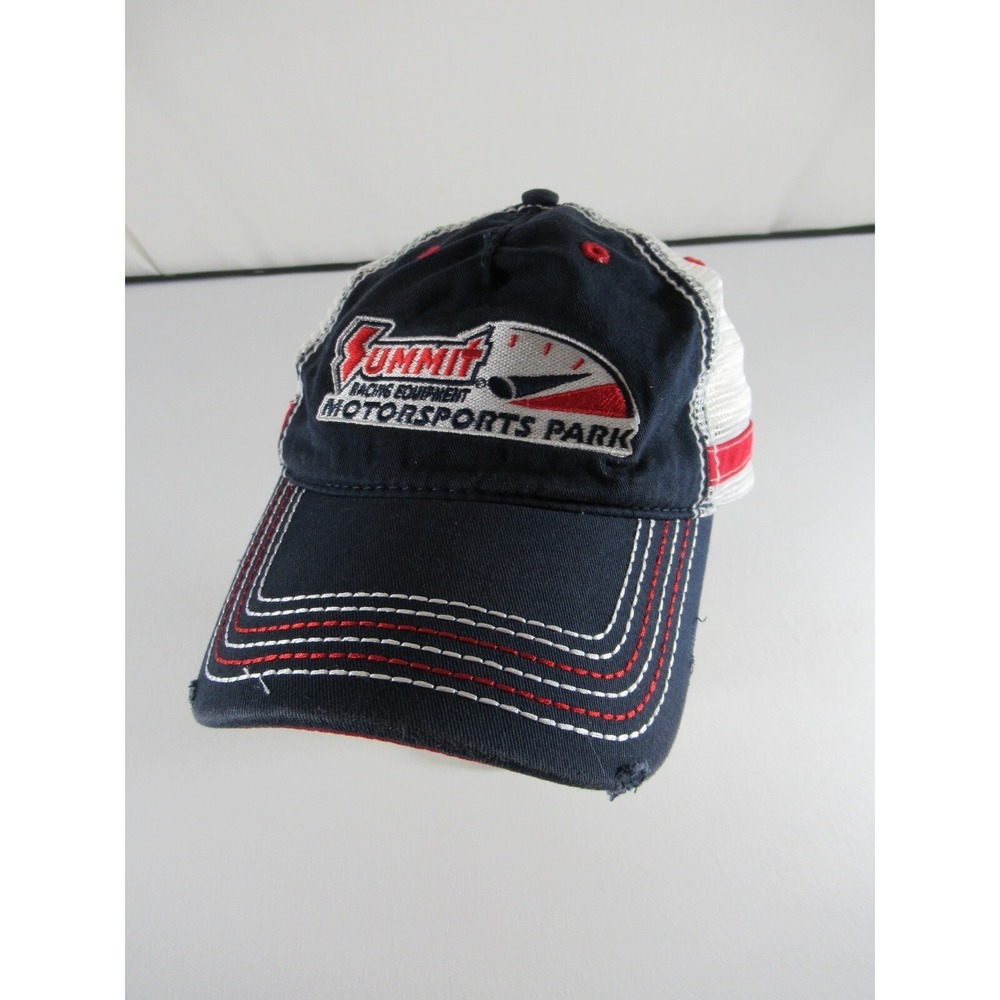 Distressed Summit Racing Equipment Hat Cap Motorsports Park Adjustable